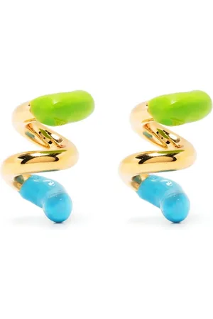 SUNNEI Small rubberized curly earrings