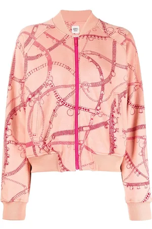 Hermès Bridle-strap print zip-up jacket