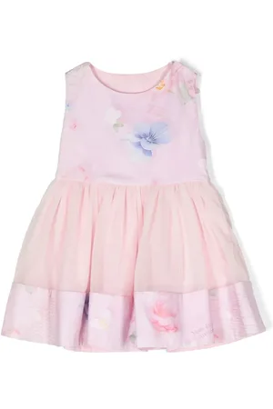 Lapin House Tulle floral-print dress