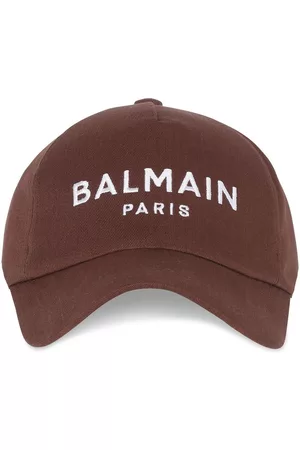 Balmain Logo-embroidered cotton baseball cap