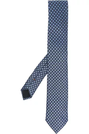 Z Zegna Embroidered silk tie