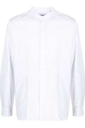 Aspesi Pintuck-detail long-sleeved shirt