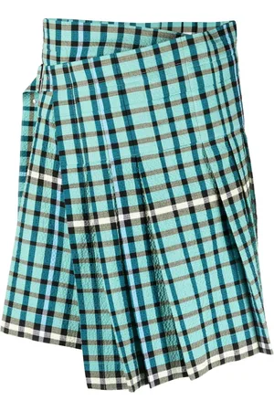Charles Jeffrey Loverboy Tartan-print mini kilt