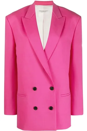 Serafini Double-breasted wool-blend blazer
