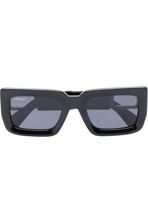 OFF-WHITE Boston logo-plaque sunglasses