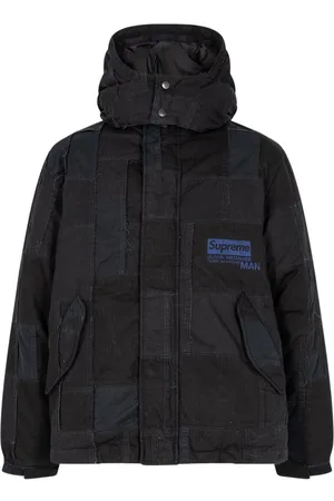 Supreme X Junya Watanabe "Comme Des Garcons" patchwork puffy jacket