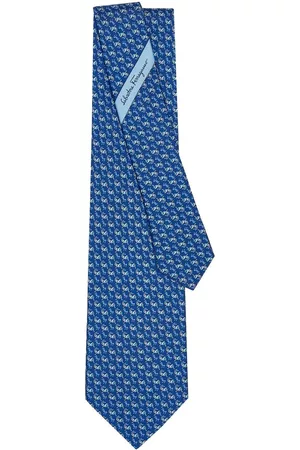 Salvatore Ferragamo Grasshopper-motif silk tie