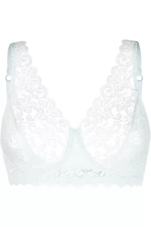 Hanro Women Bras - Lace-panelling half-cup bra
