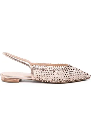 LE SILLA Gilda crystal-embellished flat mules
