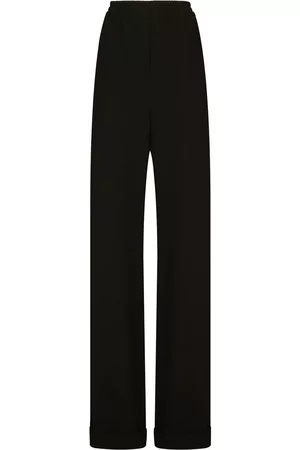 Dolce & Gabbana Elasticated waist virgin-wool trousers