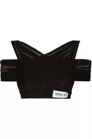 Dolce & Gabbana Layered off-shoulder cropped top