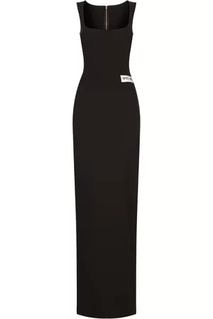 Dolce & Gabbana Women Party Dresses - Number-patch floor length dress