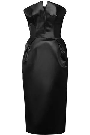 Maison Margiela Cintzed satin midi dress