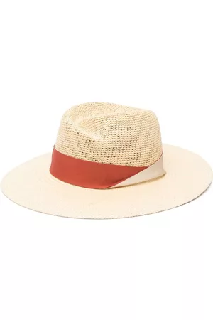 Borsalino Women Hats - Ribbon-band woven straw hat