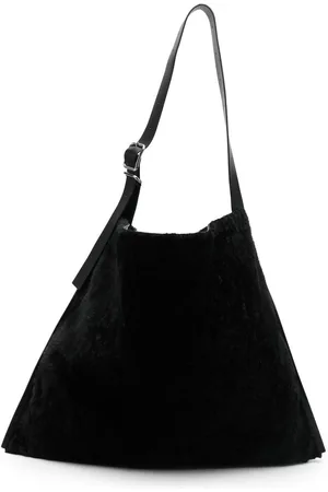 Jil Sander Trapeze faux-fur shoulder bag