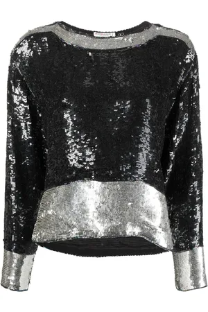 Saint Laurent 1970s sequin-embellished top