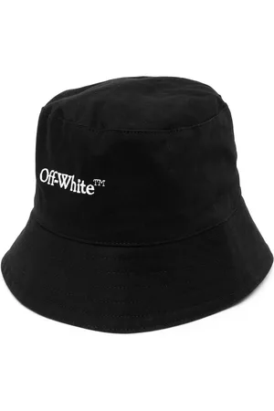 OFF-WHITE Men Hats - Logo-embroidered bucket hat
