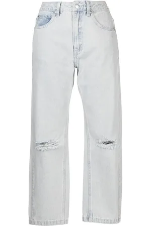 Izzue Distressed cropped jeans