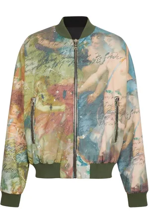 Balmain Painting-print reversible bomber jacket