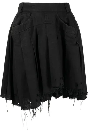 Natasha Zinko Distressed-effect mini skirt