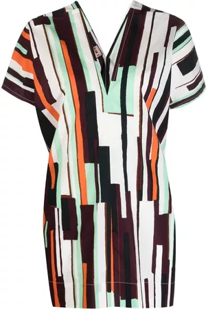 Plan C Abstract-pattern short-sleeve top