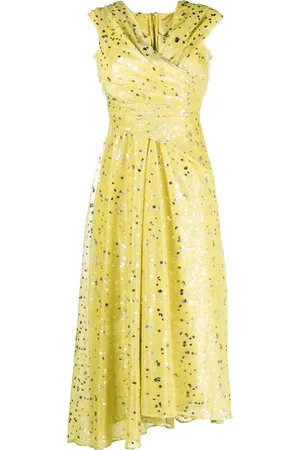 TALBOT RUNHOF Off-shoulder midi dress