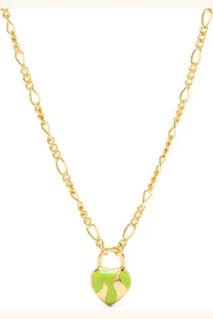 Maria Black Halo heart-pendant necklace