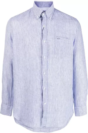 Paul & Shark Stripe-print linen shirt