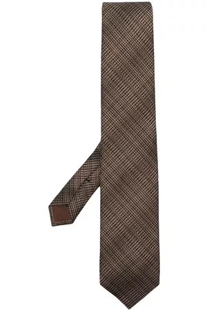 Tom Ford Interwoven-design silk tie
