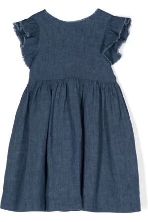 Il gufo Bow detail open back dress