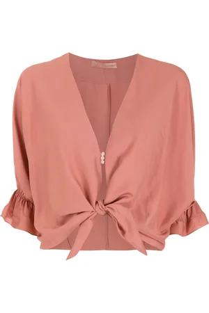 CLUBE BOSSA Rubin knot-detail blouse
