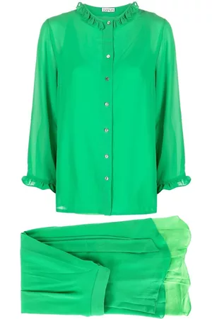 Baruni Kamila ruffled asymmetric skirt set