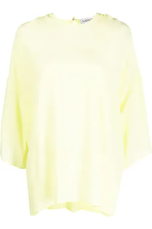 Lanvin Draped silk blouse
