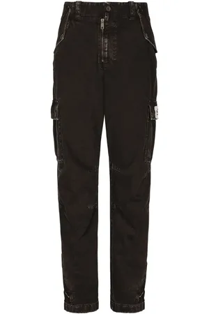 Dolce & Gabbana Garment-dyed cotton cargo trousers