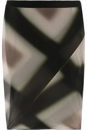 Rick Owens Patterned midi skirt