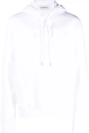 Lanvin Logo-embroidered cotton hoodie