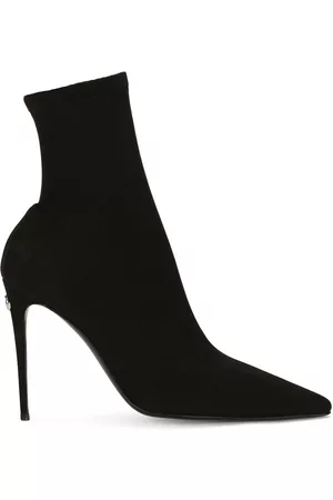 Dolce & Gabbana Women Heeled Boots - Pointed-toe heeled sock boots