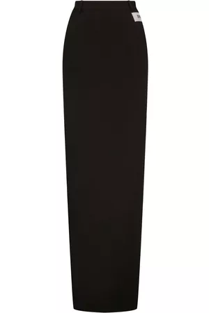 Dolce & Gabbana Number-patch straight skirt