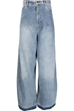 Natasha Zinko Wide-leg zip-detail jeans