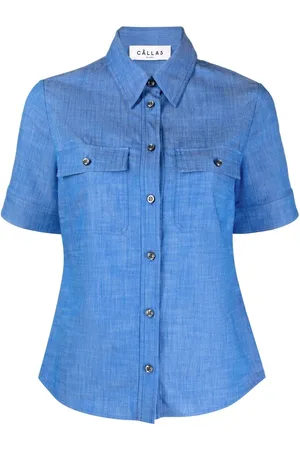 Callas Milano Vesper denim poplin shirt