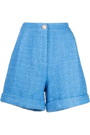 Edward Achour Paris Wide-leg tweet shorts