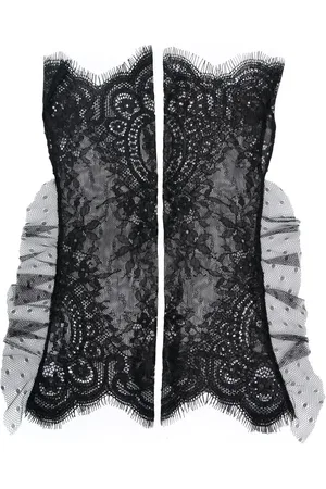 Parlor Lace ruffle-trim gloves