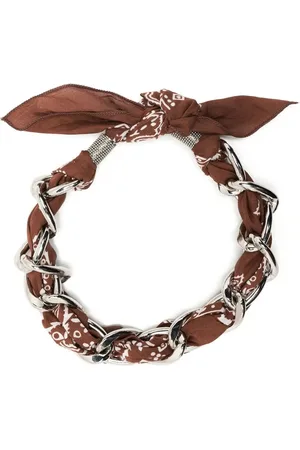 Fabiana Filippi Chain-link scarf necklace