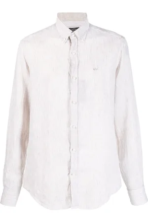 Paul & Shark Embroidered-logo striped shirt