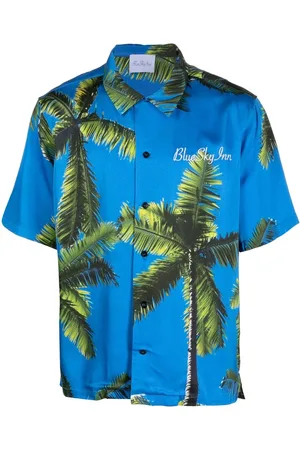 BLUE SKY INN Palm tree-print shirt