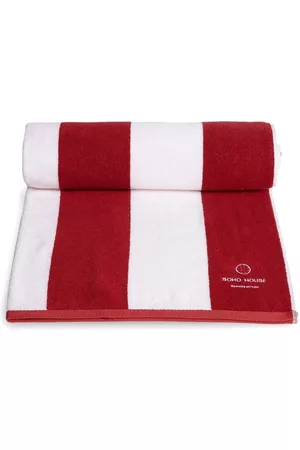 SOHO Embroidered-logo cotton pool towel