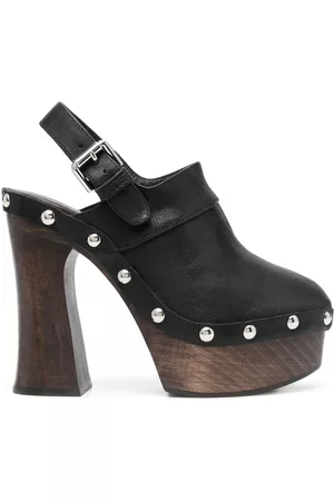 Serafini Studded platform clogs