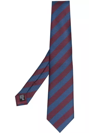 Armani Diagonal-pattern silk tie