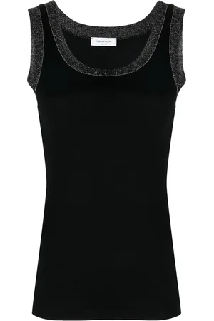 Fabiana Filippi Metallic-trim tank top