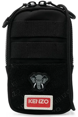 Kenzo Elephant-embroidery phone case lanyard